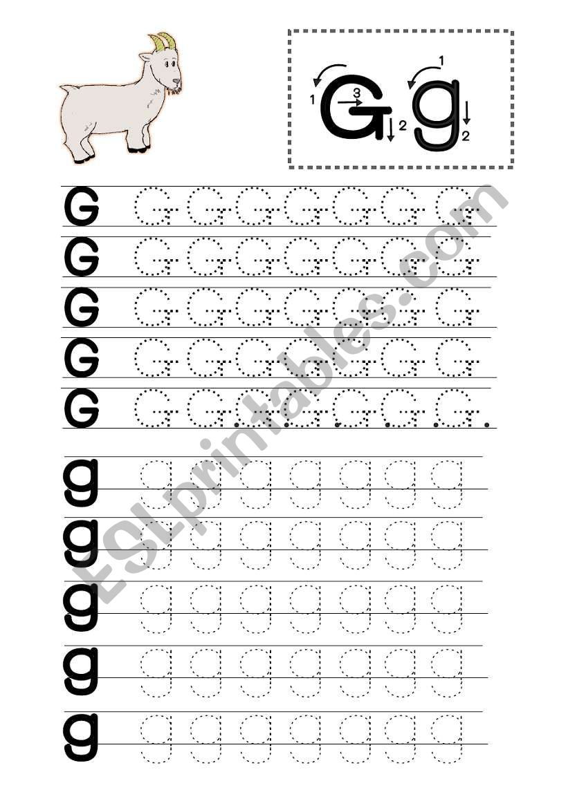 Writing Foundation Worksheet G-I 