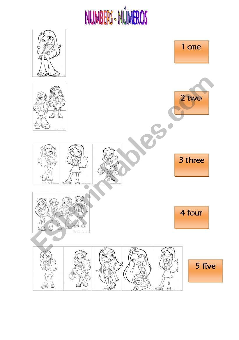 Match-Numbers worksheet