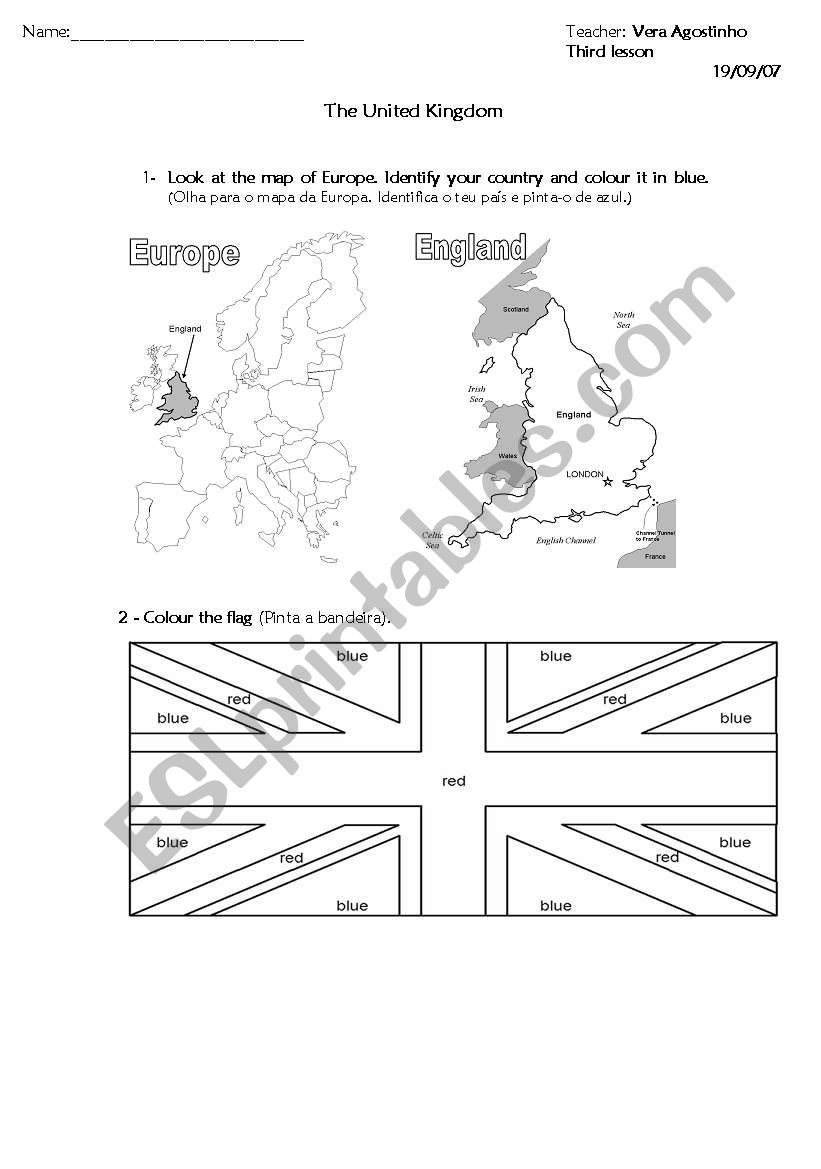 United Kingdom worksheet