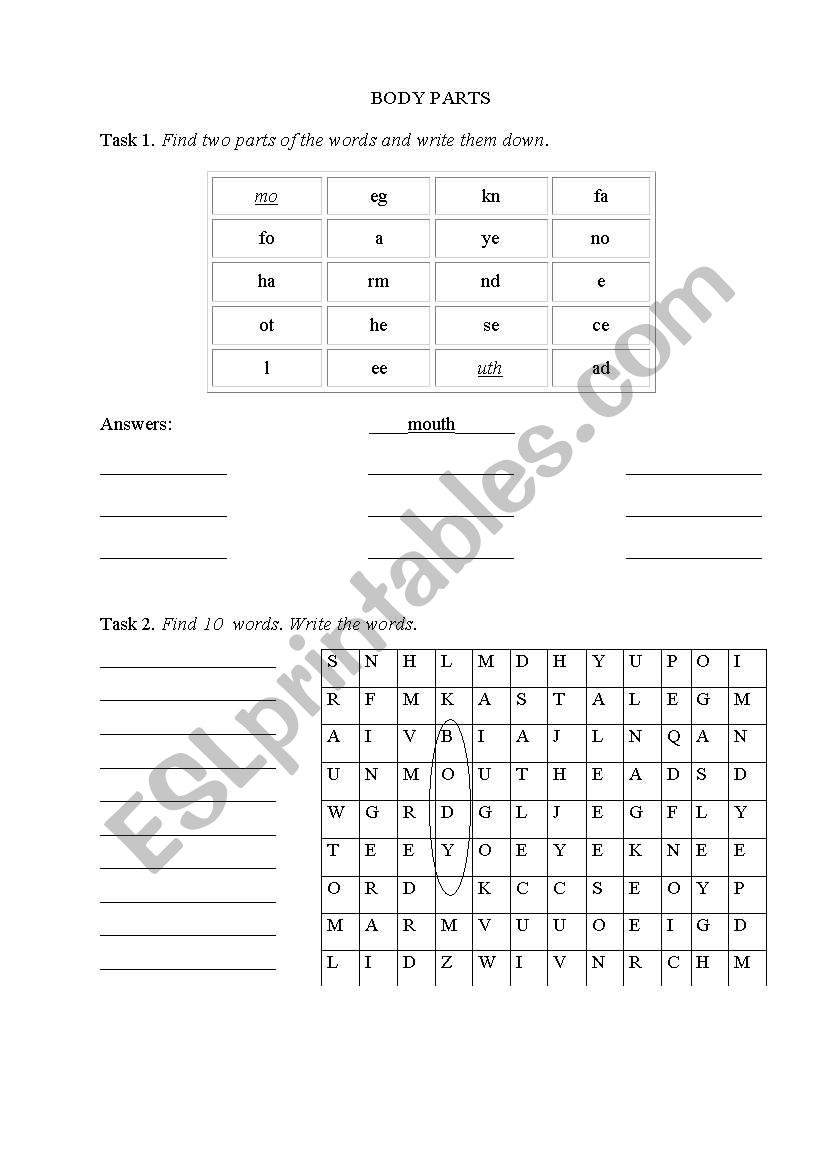 Numbers. worksheet