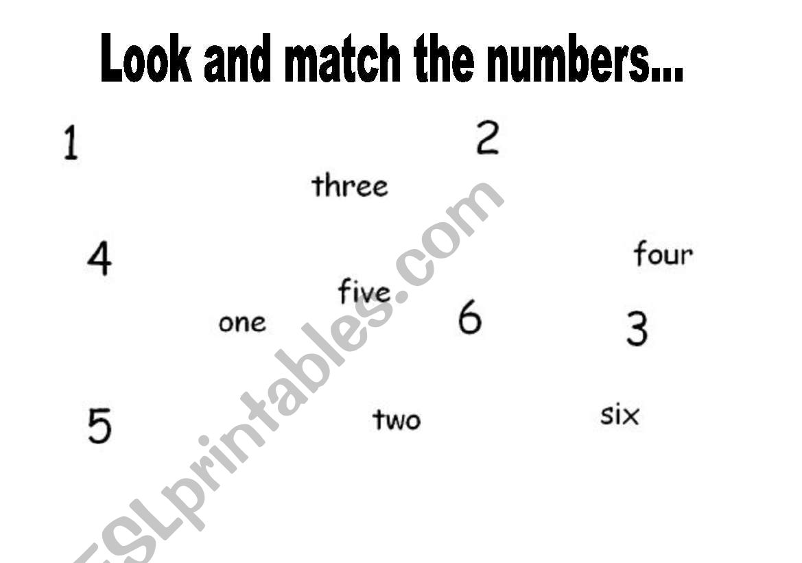 numbers worksheet worksheet