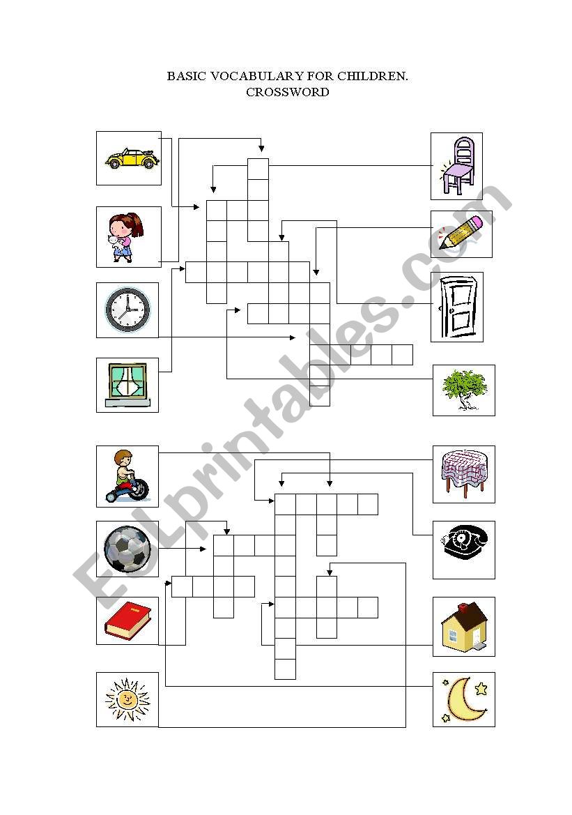 basic vocabulary for children worksheet