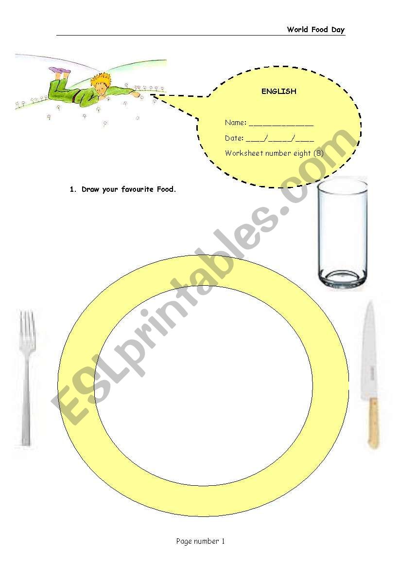 World Food Day worksheet