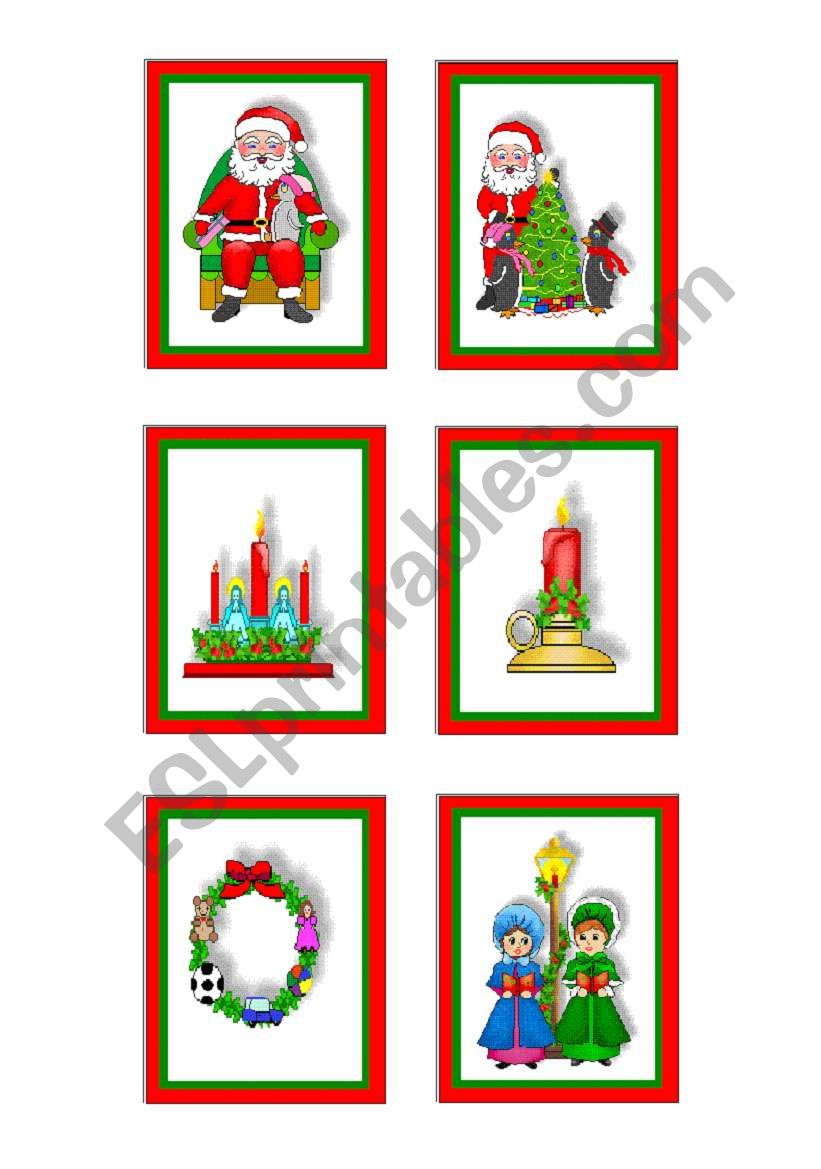 Christmas-cards 7 -10 worksheet