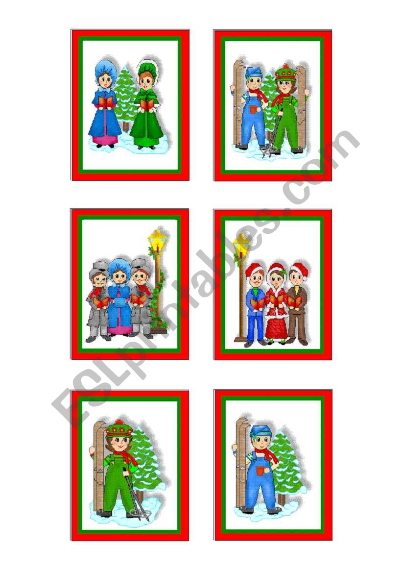 christmas-cards  8 - 10 worksheet