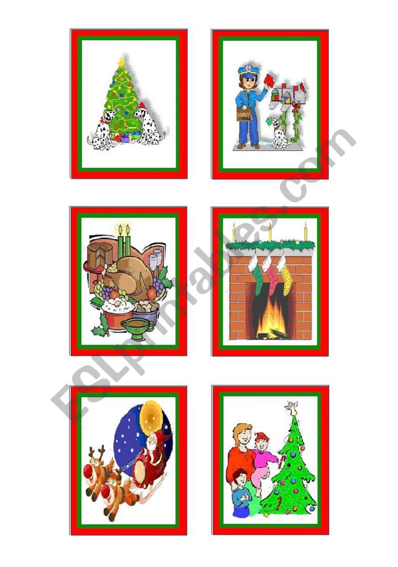 christmas-cards 9 - 10 worksheet