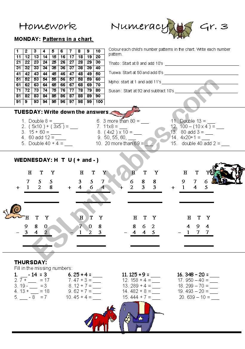 maths  worksheet