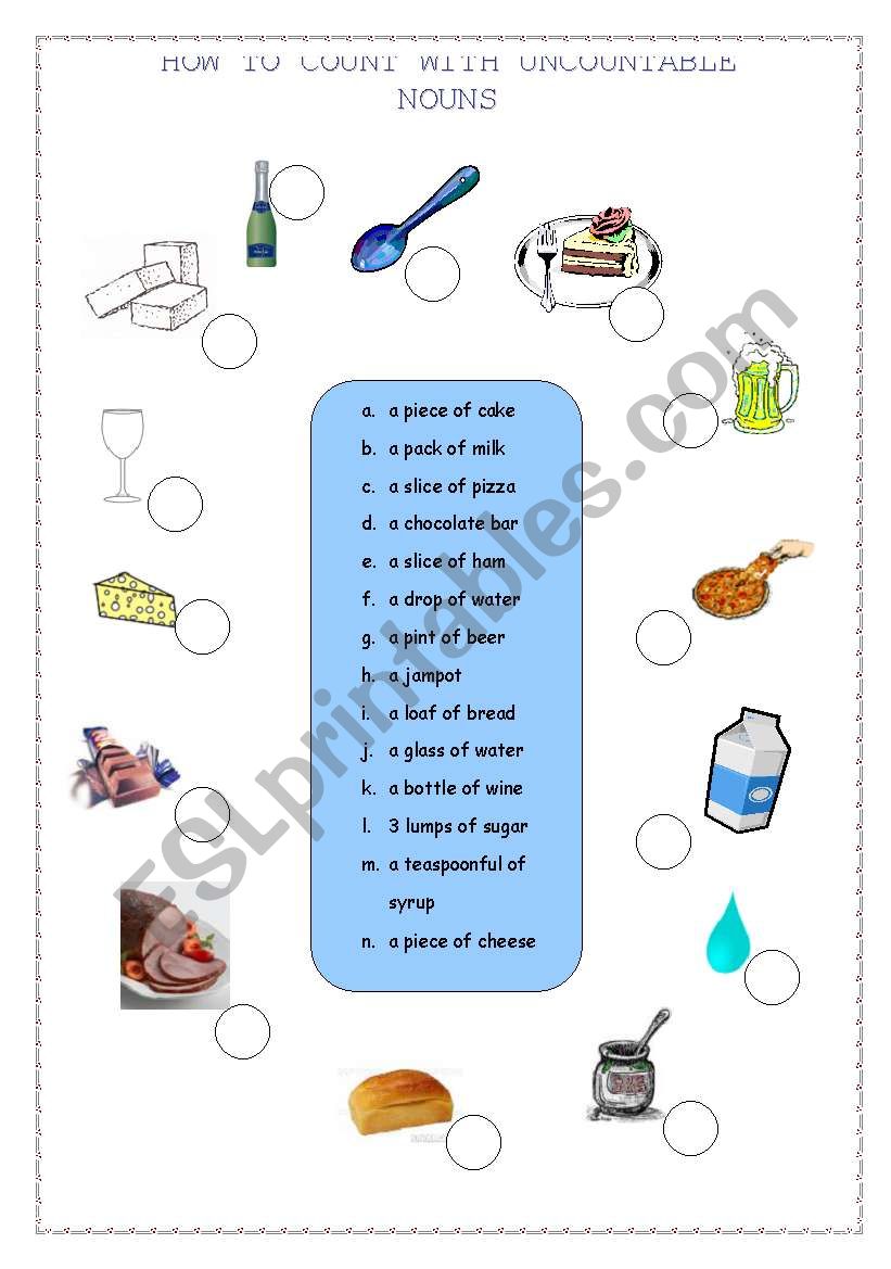 HOW TO COUNT WITH UNCOUNTABLE NOUNS