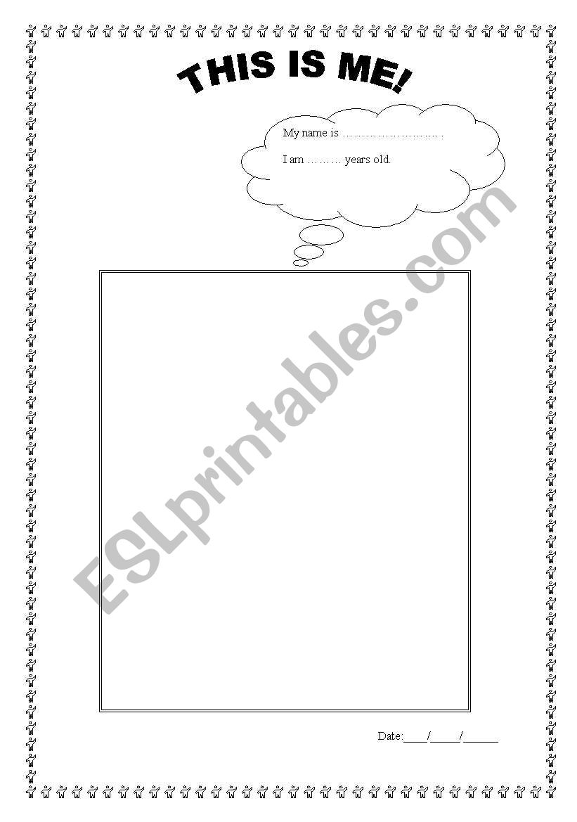 Self-portrait worksheet