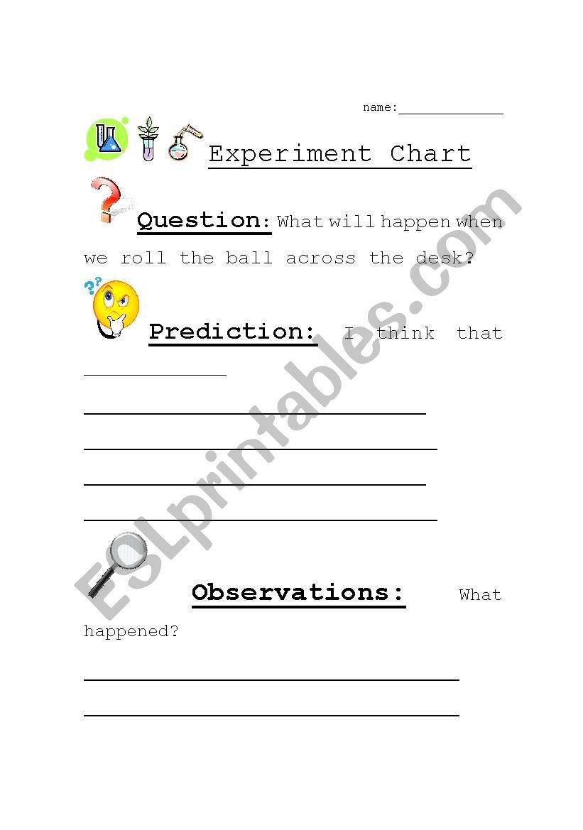 Experiment chart worksheet