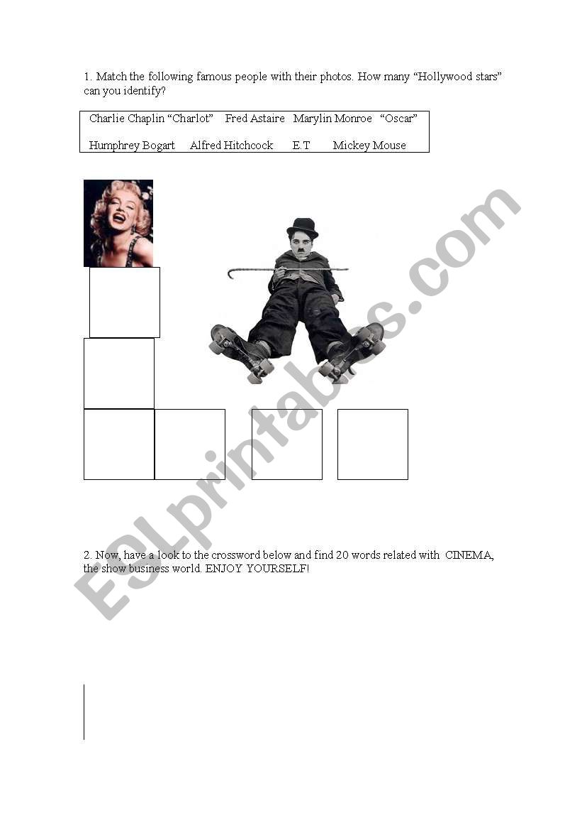 LETS GO TO THE CINEMA! worksheet