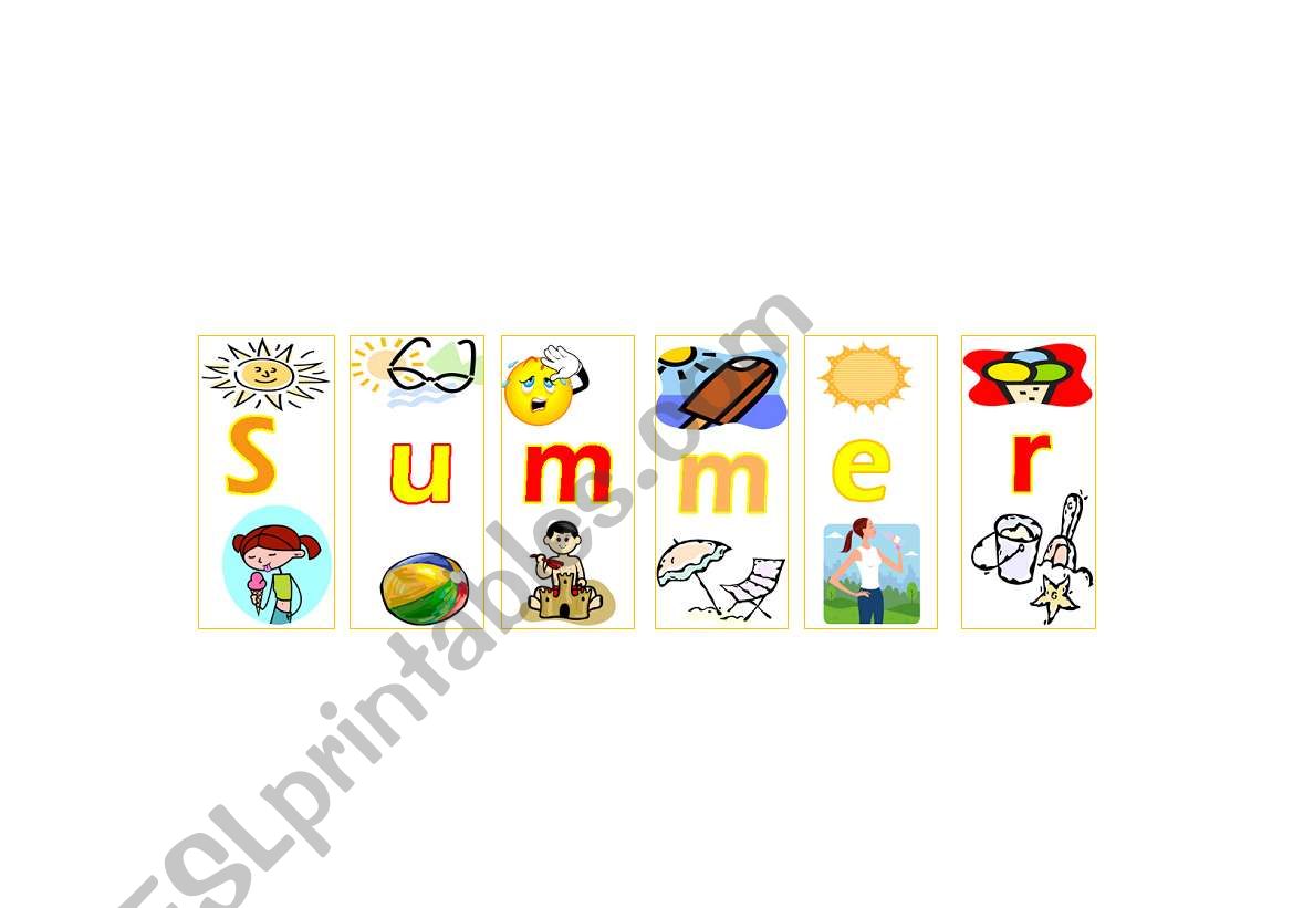 Summer- Part 2 worksheet