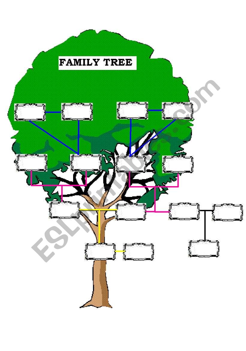 Family Tree worksheet