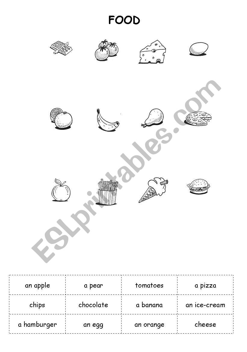 Food worksheet