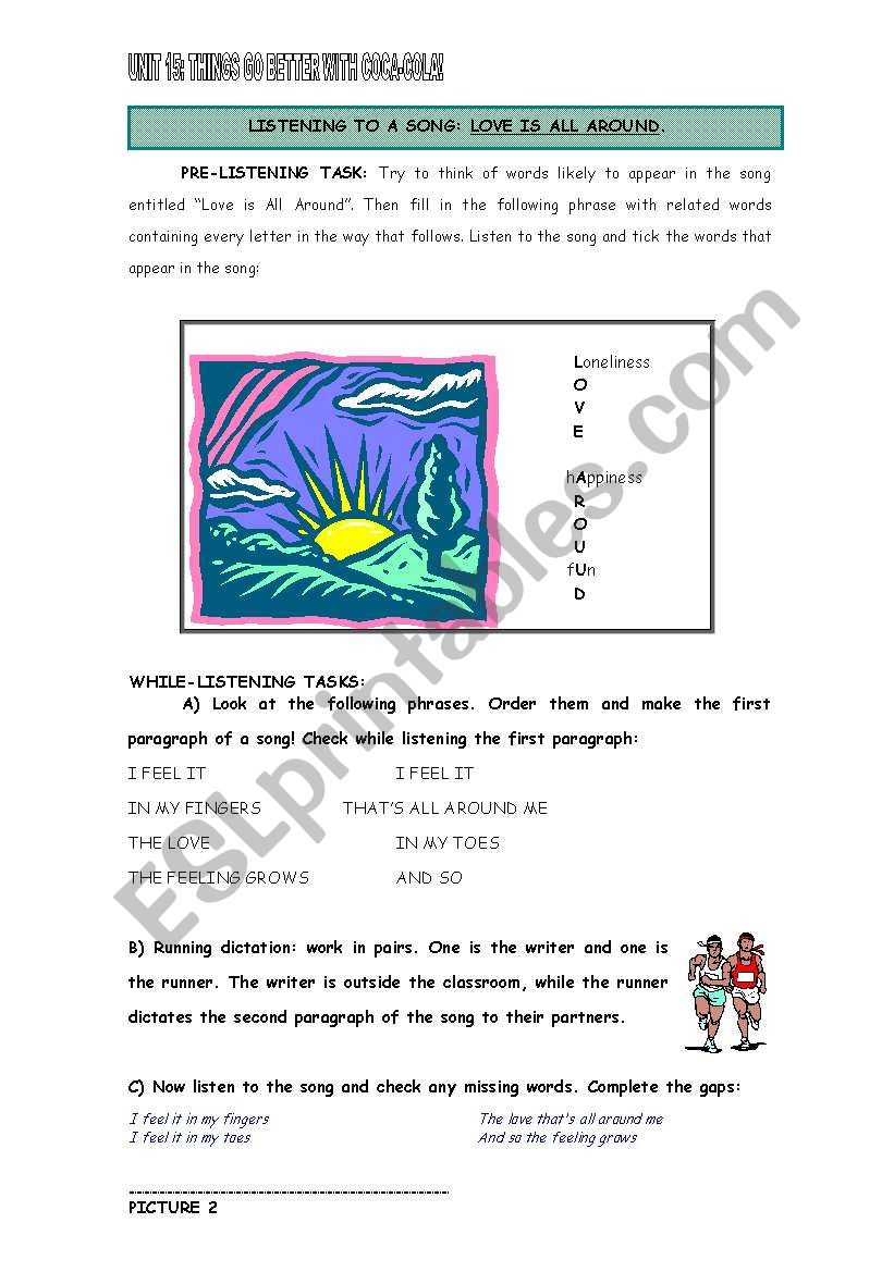 LOVE SONG worksheet