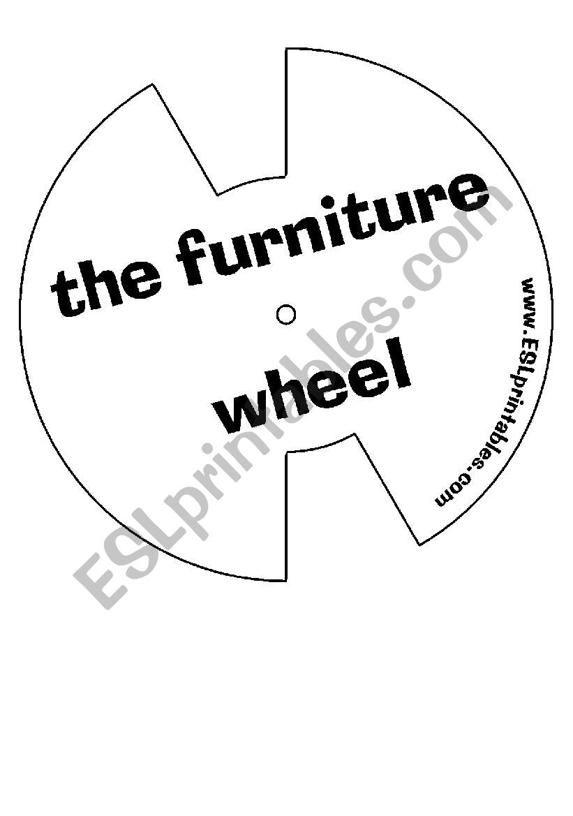 The furniture wheel worksheet