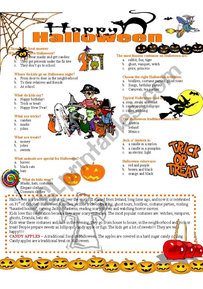 HALLOWEEN (2/2) worksheet