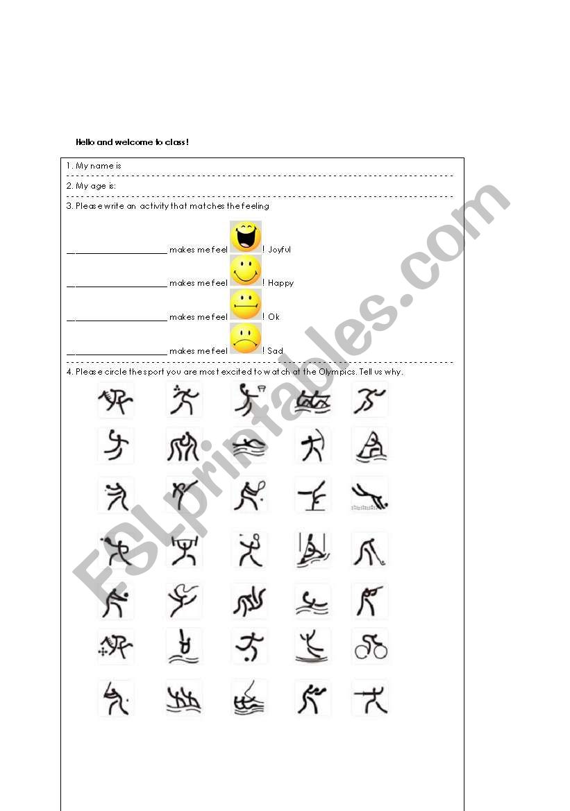 Warm Up Lesson For New Class - Beginner