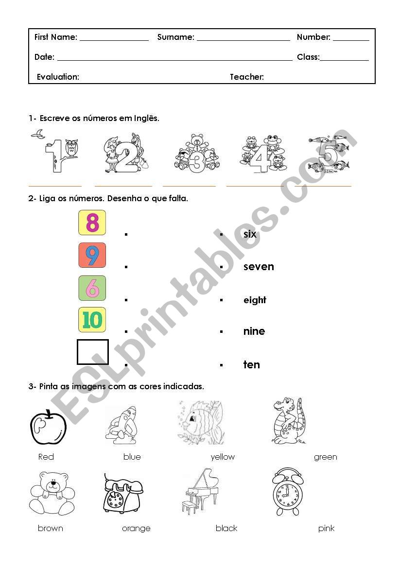 Diagnostic Test_5th worksheet