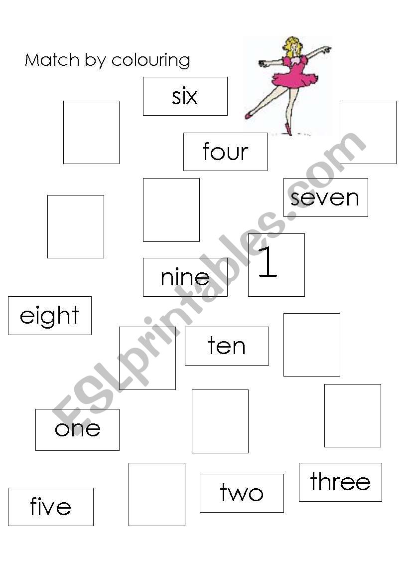 english worksheets number names