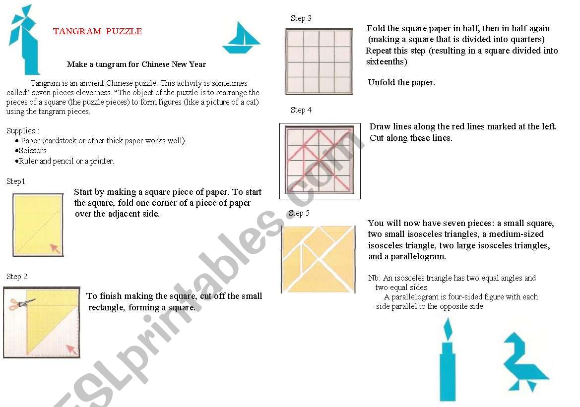 making  tangram worksheet