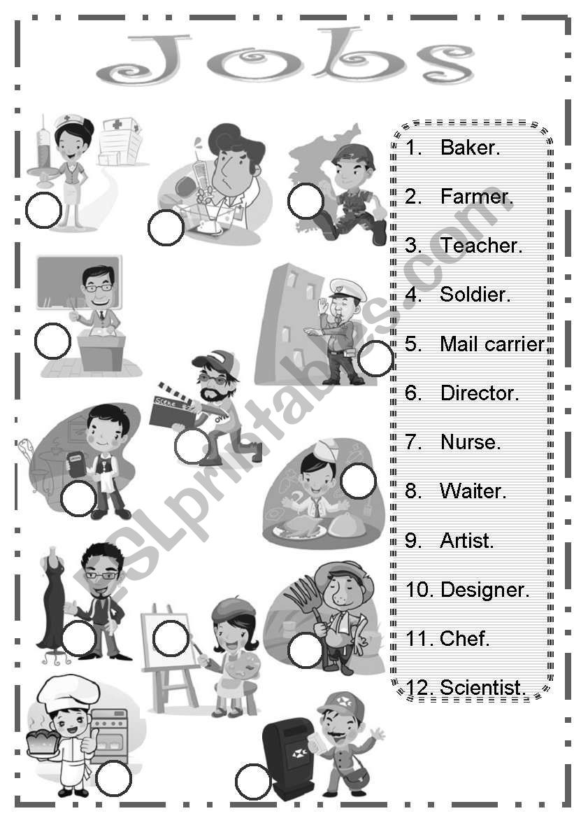 jobs worksheet