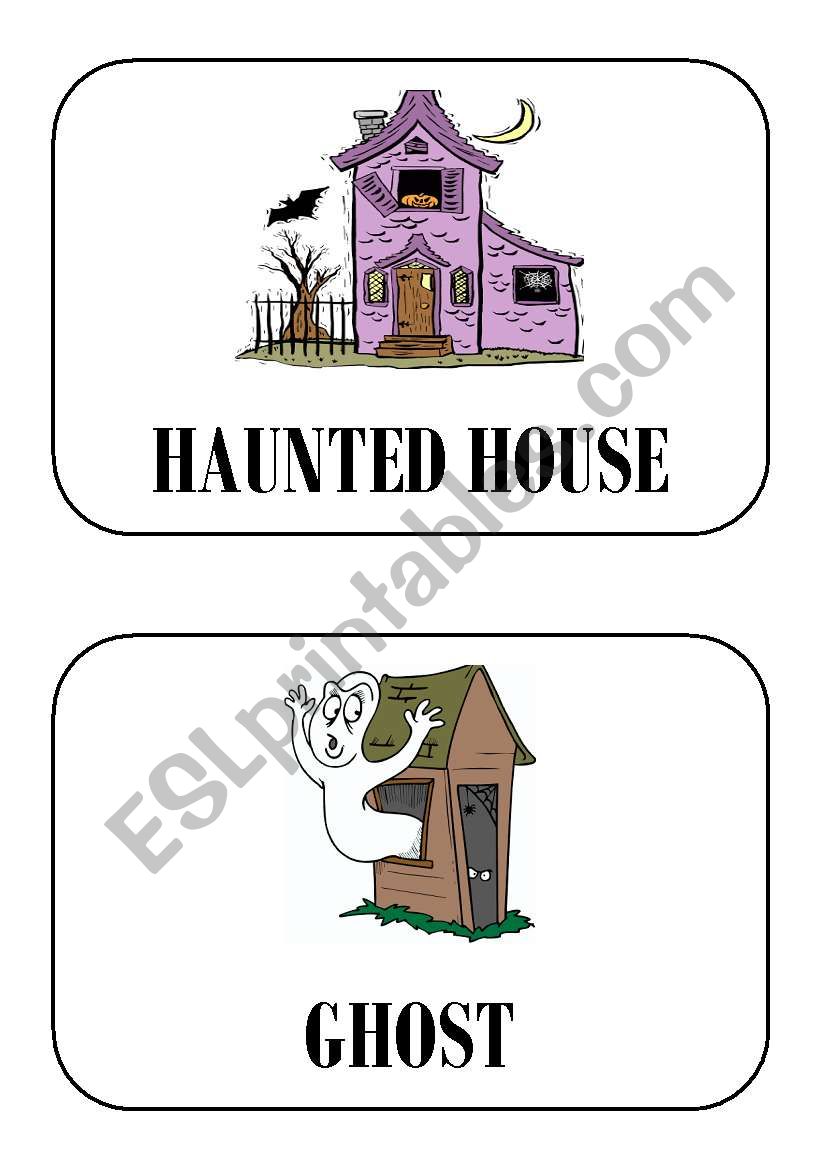 halloween flashcards part 5 worksheet