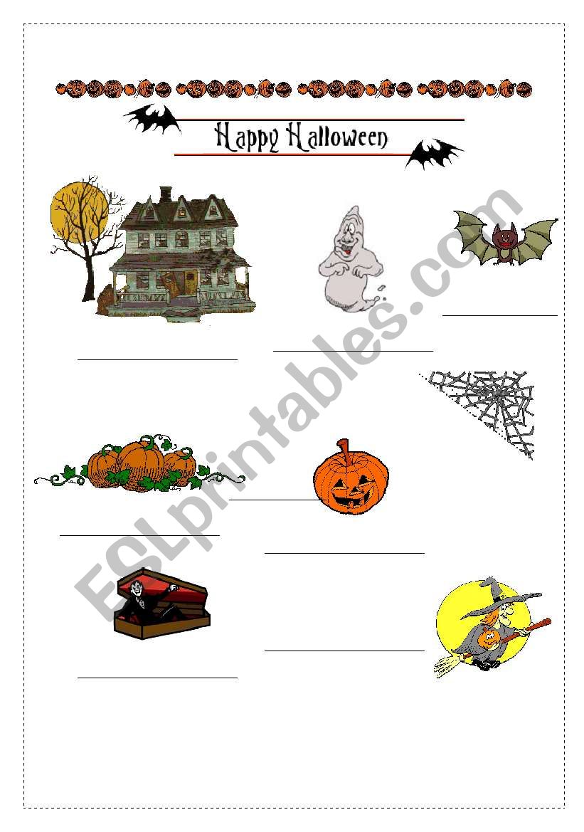Happy Halloween  worksheet