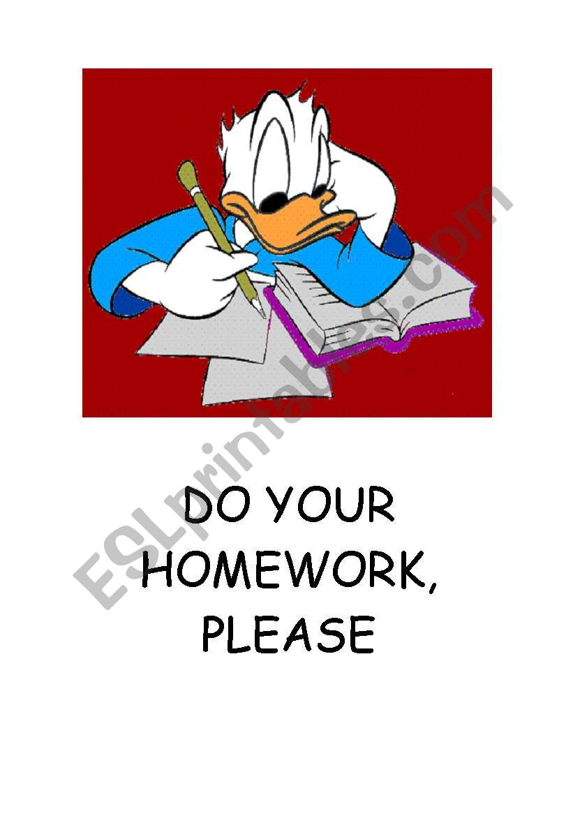 the meaning of to do your homework