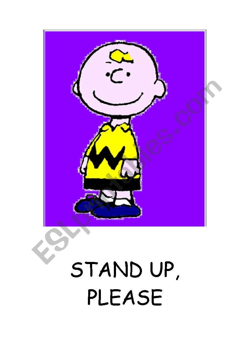 STAND UP POSTER worksheet