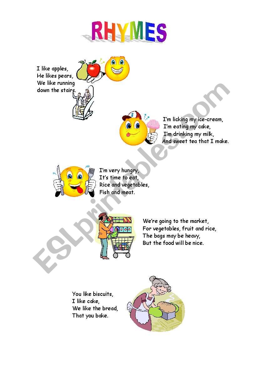 rhymes worksheet