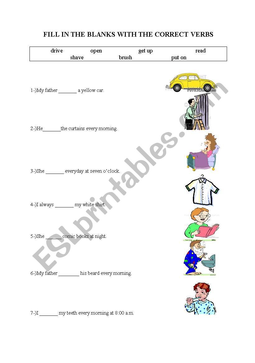 present simple worksheet