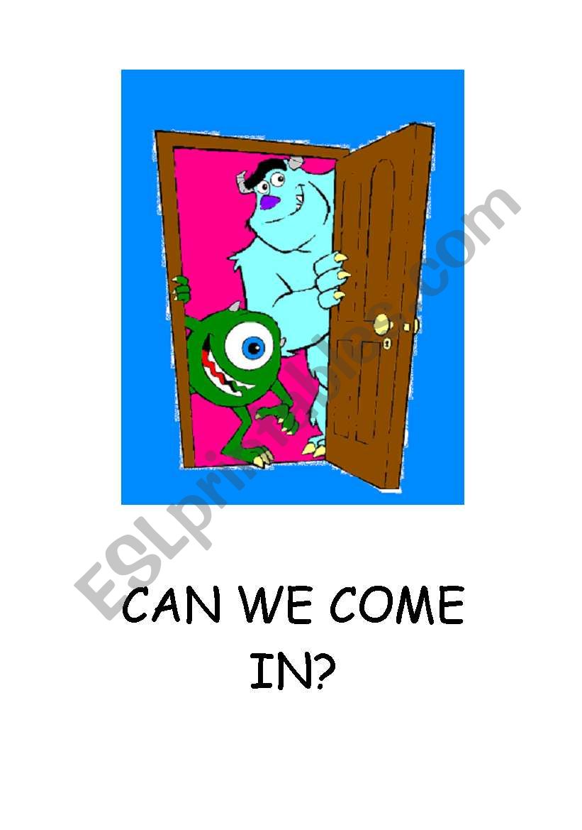 CAN WE COME IN? POSTER worksheet
