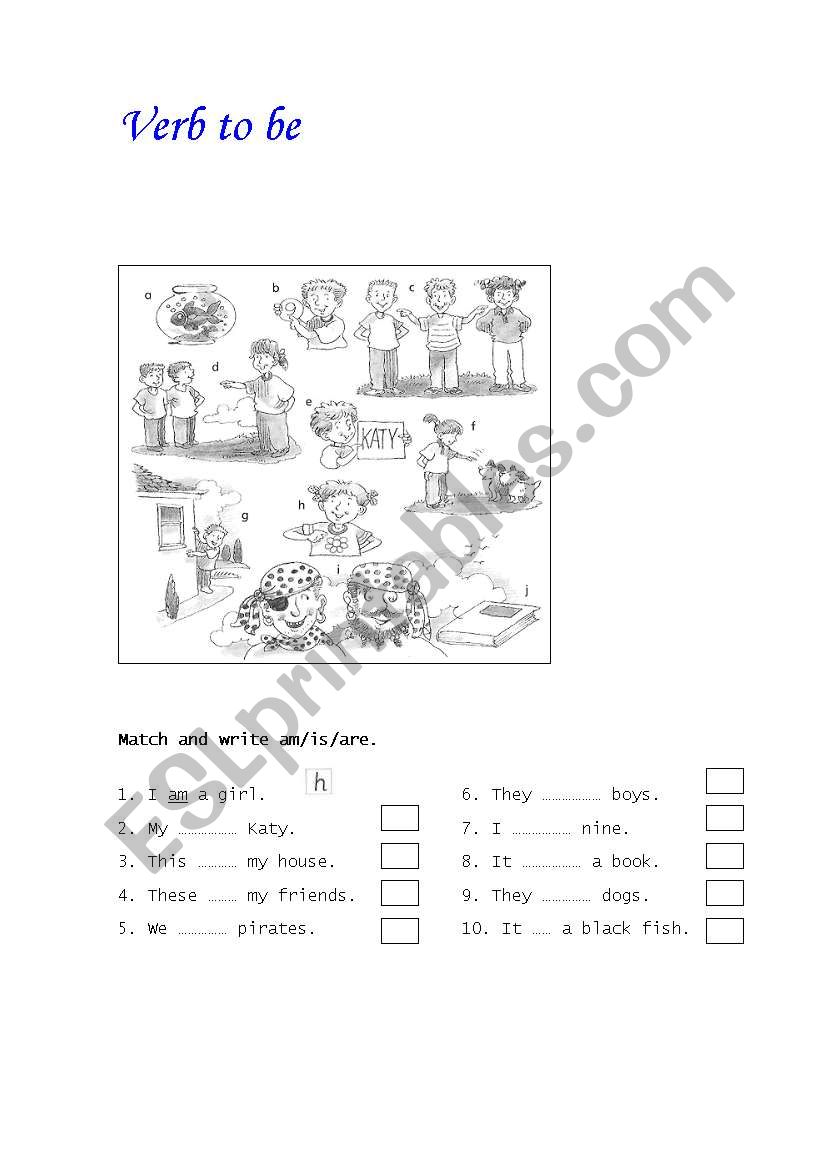 Verb to be - Revision. worksheet