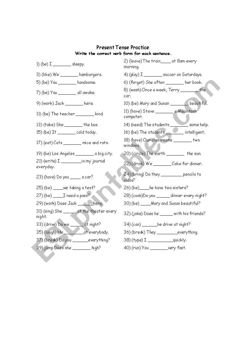 Pronoun Practice worksheet