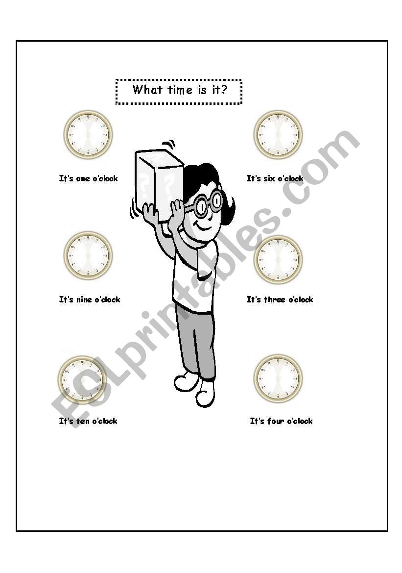 what time is it? worksheet