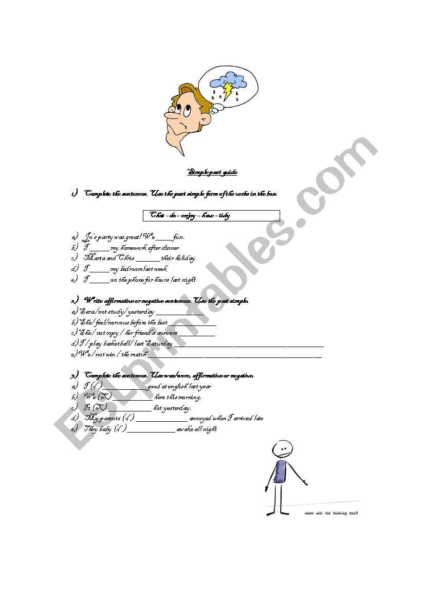 SIMPLE PAST worksheet