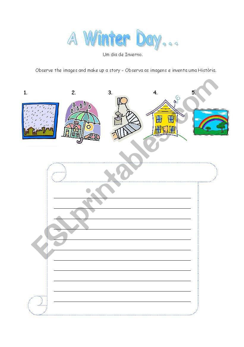 The Weather - make up a Story worksheet