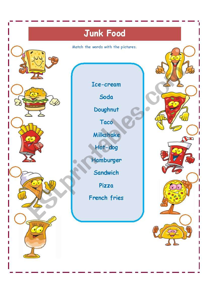 JUNK FOOD AND  FREQUENCY WORDS!