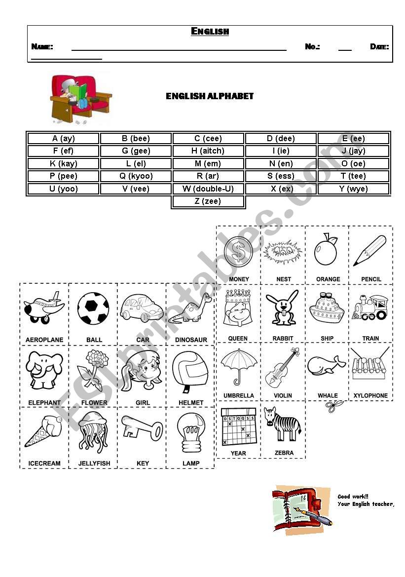 Alphabet worksheet