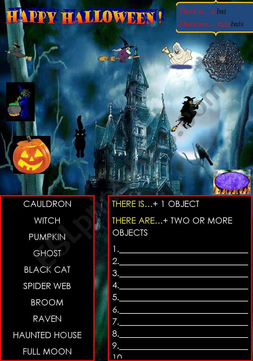 HAPPY HALLOWEEN ! worksheet