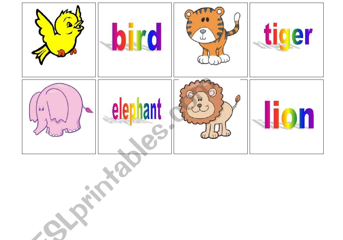Concentrations cards - animals (2)