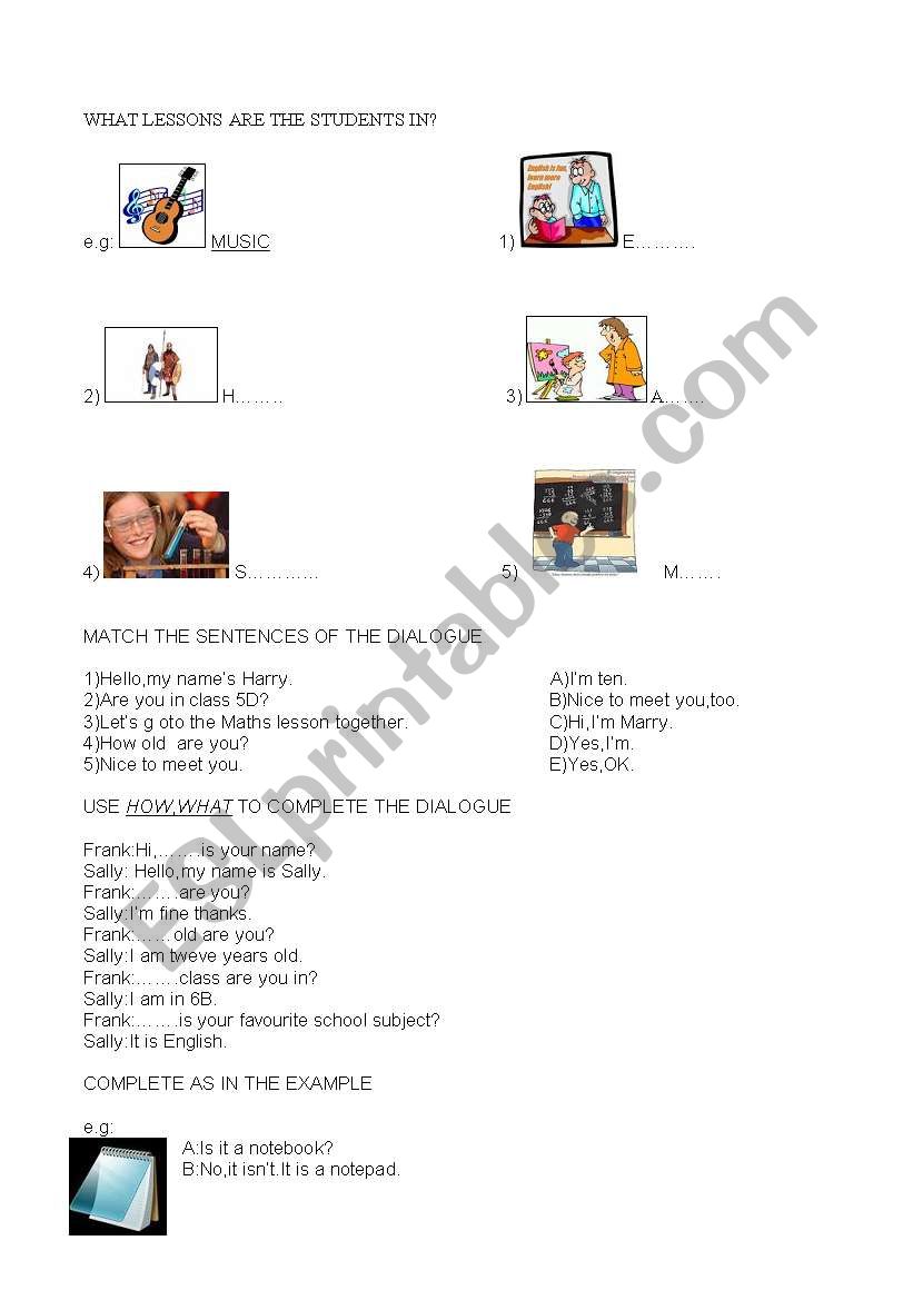 auxiliary worksheet