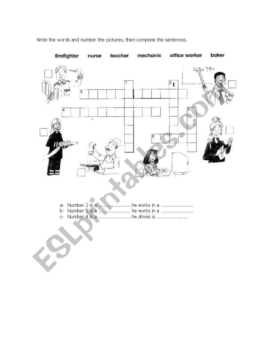 jobs worksheet