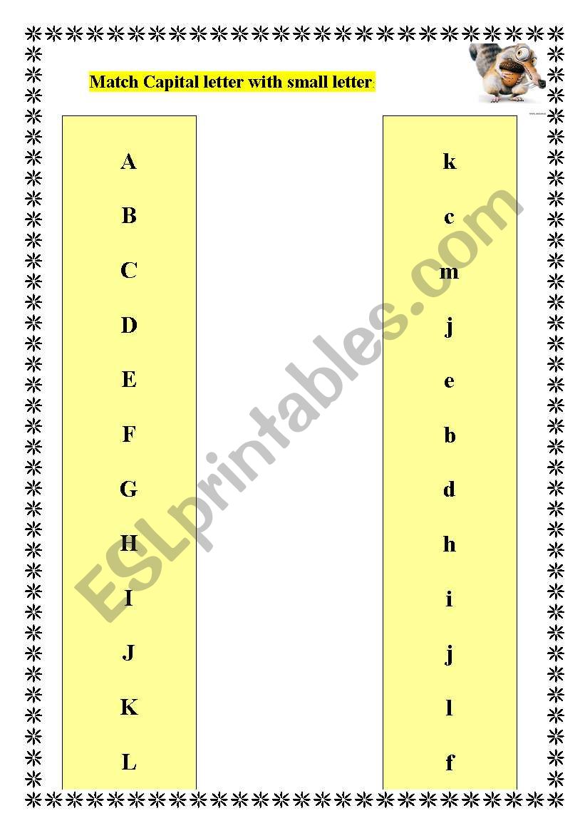 capital letters and small letters