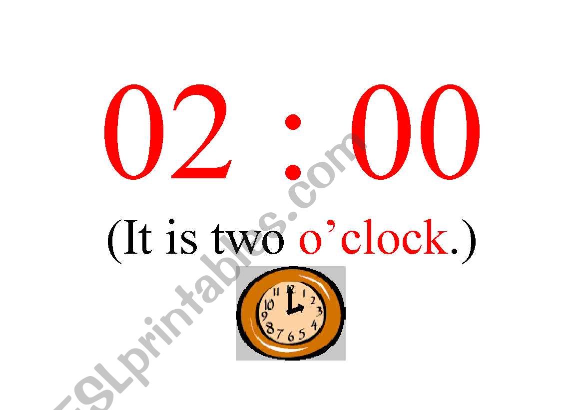 CLOCKS worksheet