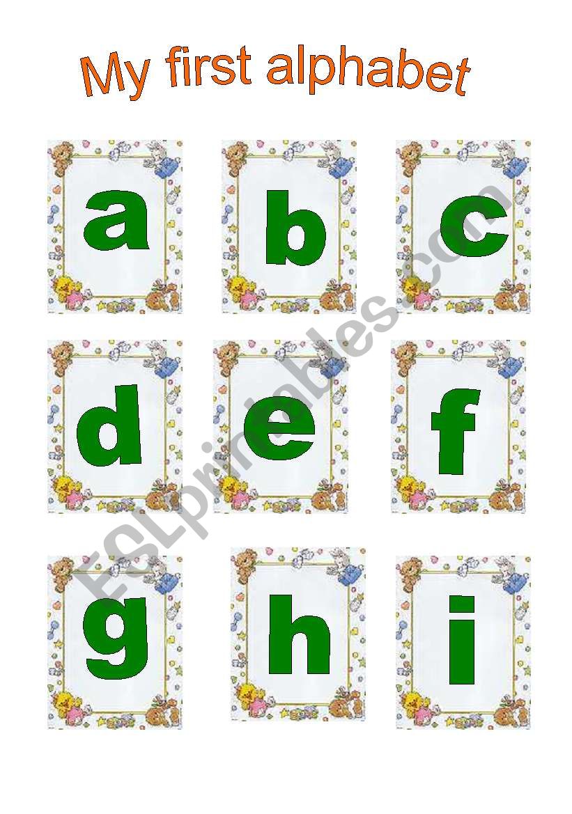 Set of letters- Alphabet worksheet