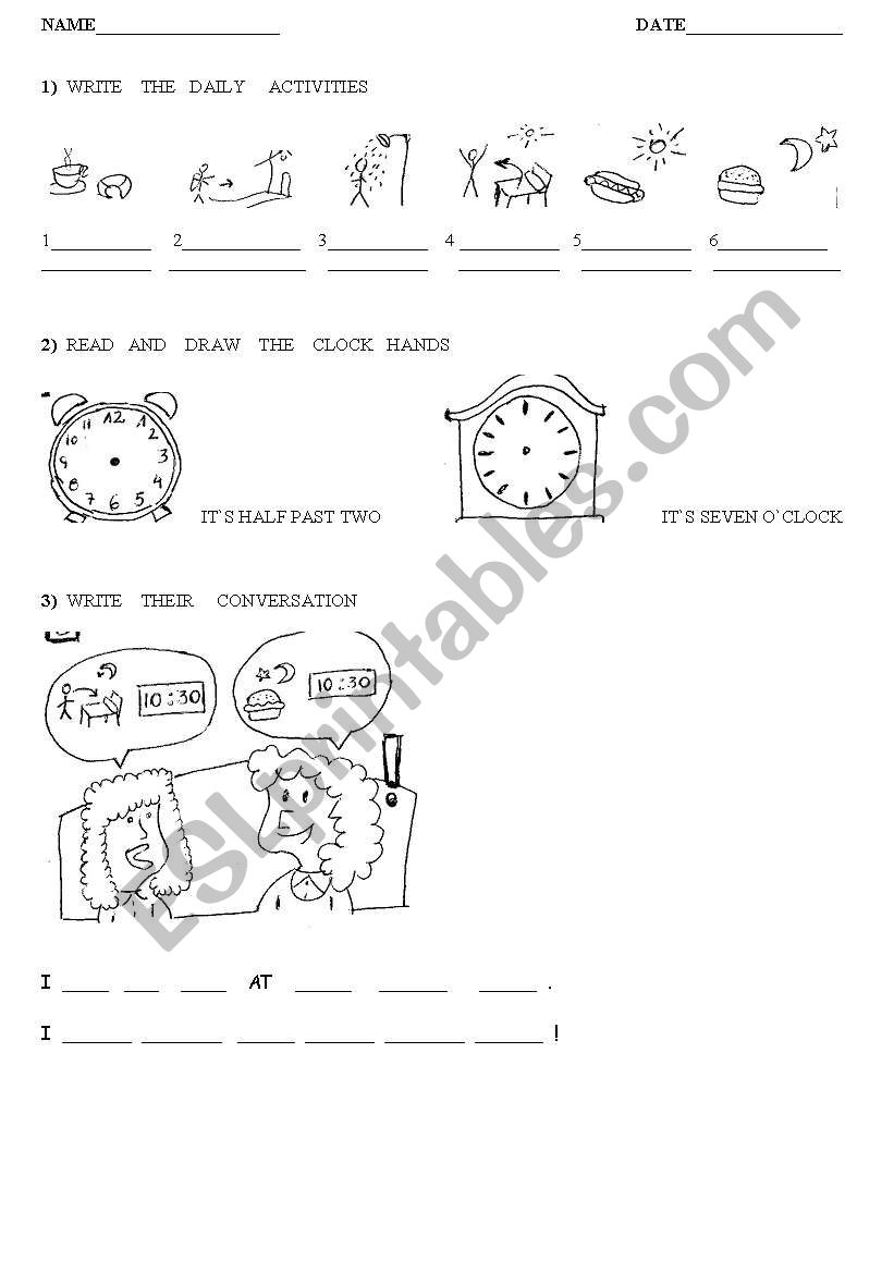 EXTRA ACTIVITY worksheet