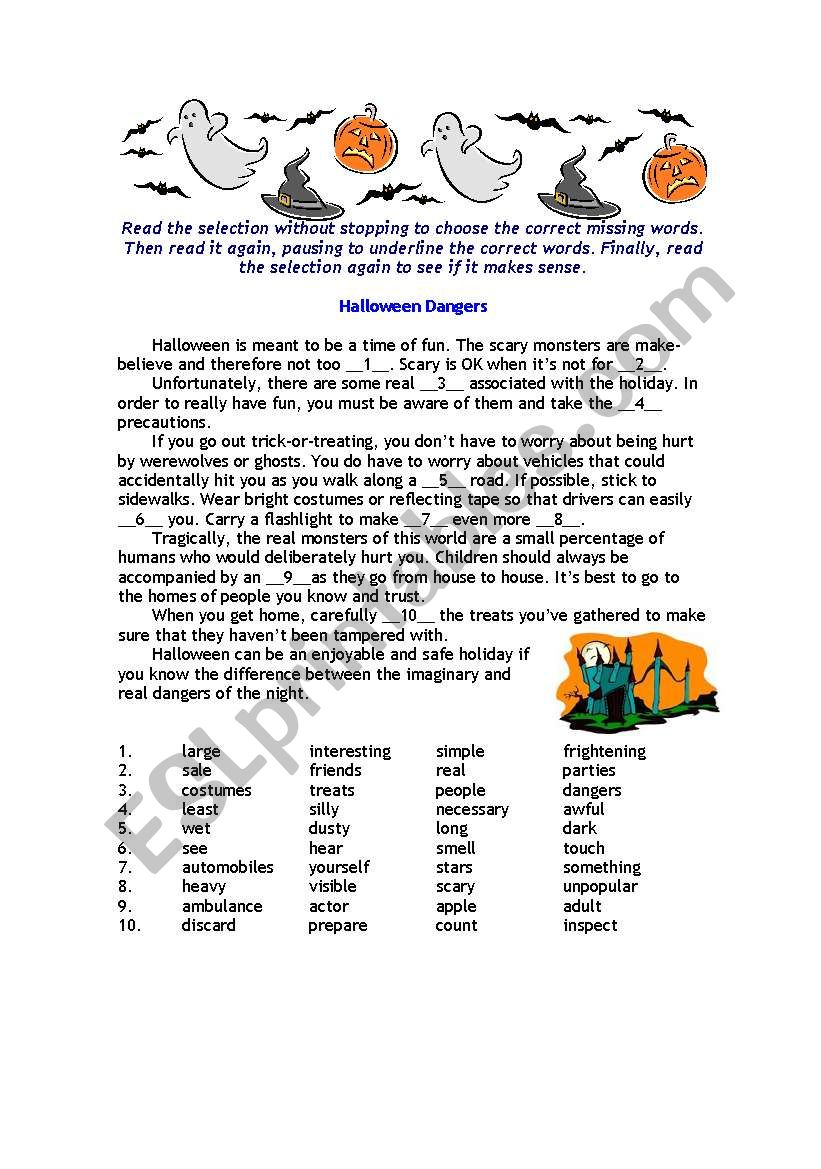 Halloween - have fun with it worksheet