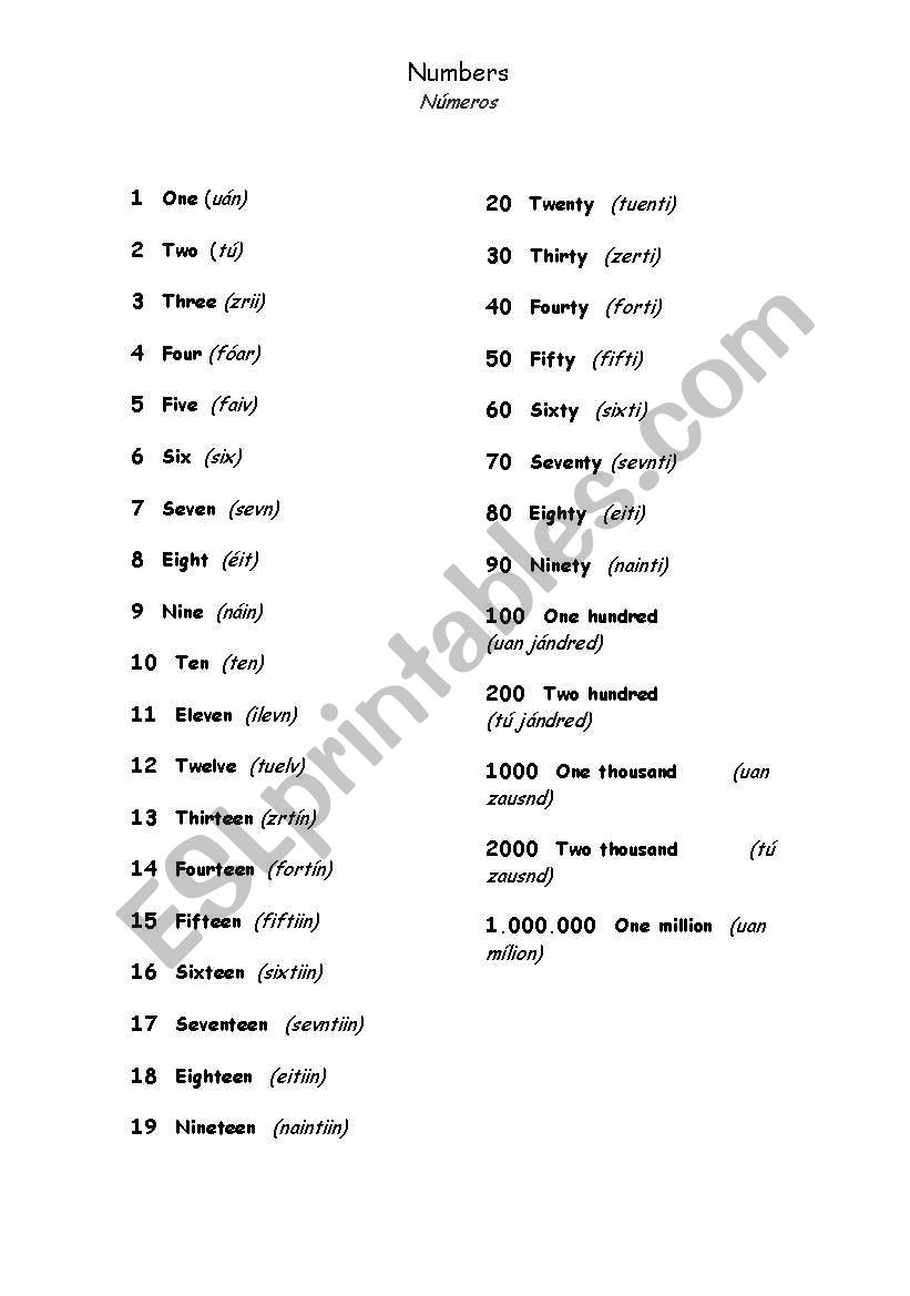 english-worksheets-english-numbers-for-spanish-speakers